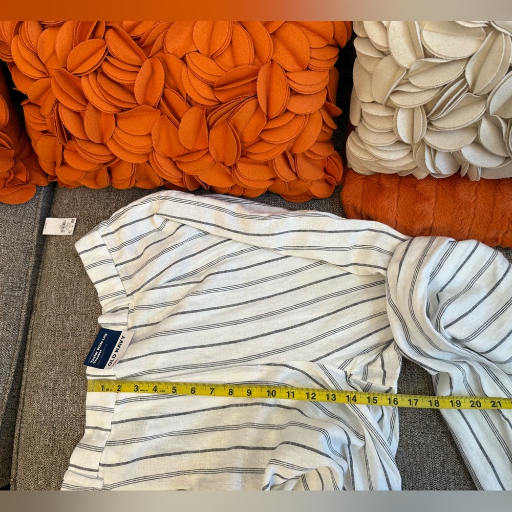 ❣️🆕Old Navy Taylor Linen-Blend Fitted Blazer & Wide-Leg Trouser Pants Suit Set❣️ - Picture 11 of 12